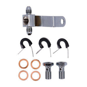 MCS by Goodridge brake line rear, stainless clear coated