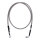 MCS by Goodridge brake line front, stainless clear coated