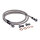 MCS by Goodridge brake line front, stainless clear coated