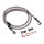 MCS by Goodridge brake line front, stainless clear coated