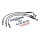 MCS by Goodridge brake line front, stainless clear coated