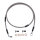 MCS by Goodridge brake line front, stainless clear coated