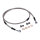 MCS by Goodridge brake line front, stainless clear coated