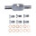 MCS by Goodridge brake line front, stainless clear coated