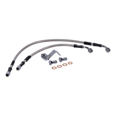 MCS by Goodridge brake line rear, stainless clear coated
