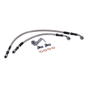 MCS by Goodridge brake line rear, stainless clear coated