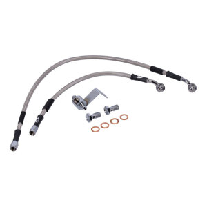 MCS by Goodridge brake line rear, stainless clear coated