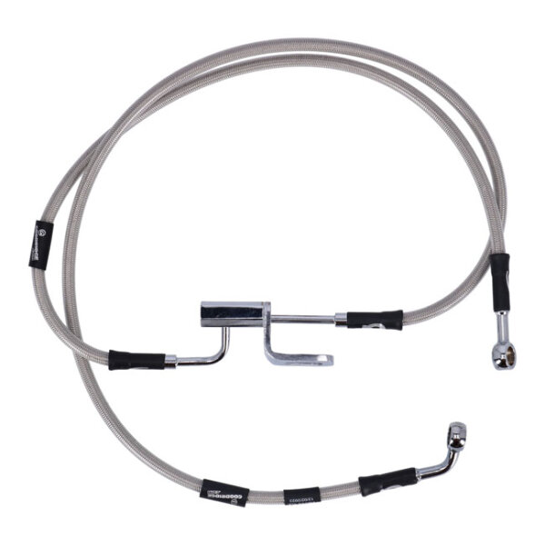 MCS by Goodridge brake line rear, stainless clear coated