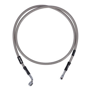 MCS by Goodridge brake line front, stainless clear coated