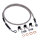MCS by Goodridge brake line front, stainless clear coated