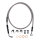 MCS by Goodridge brake line front, stainless clear coated