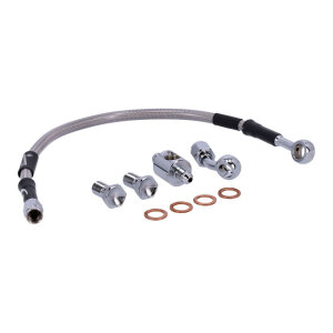 MCS by Goodridge brake line rear, stainless clear coated