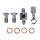 MCS by Goodridge brake line rear, stainless clear coated