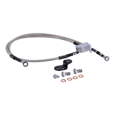 MCS by Goodridge brake line rear, stainless clear coated