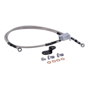 MCS by Goodridge brake line rear, stainless clear coated