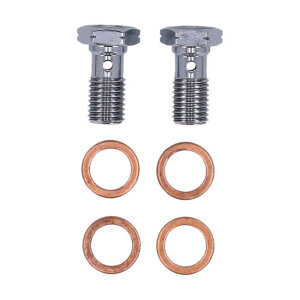 MCS by Goodridge brake line front, stainless clear coated