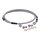 MCS by Goodridge brake line front, stainless clear coated