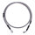 MCS by Goodridge brake line front, stainless clear coated