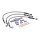 MCS by Goodridge brake line front, stainless clear coated
