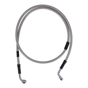 MCS by Goodridge brake line front, stainless clear coated