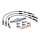 MCS by Goodridge brake line front, stainless clear coated
