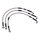 MCS by Goodridge brake line front, stainless clear coated