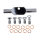 MCS by Goodridge brake line front, stainless clear coated