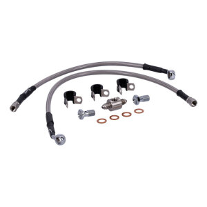 MCS by Goodridge brake line rear, stainless clear coated