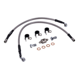 MCS by Goodridge brake line rear, stainless clear coated