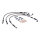 MCS by Goodridge brake line front, stainless clear coated
