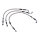 MCS by Goodridge brake line front, stainless clear coated
