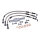 MCS by Goodridge brake line front, stainless clear coated