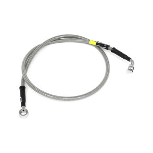 MCS by Goodridge brake line front, stainless clear coated