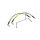 MCS by Goodridge brake line front, stainless clear coated