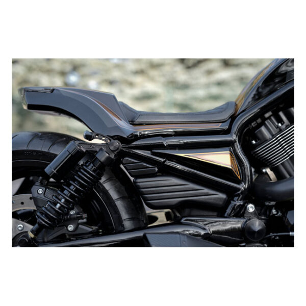 Killer Custom, V-Rod rear turn signal bracket. Black