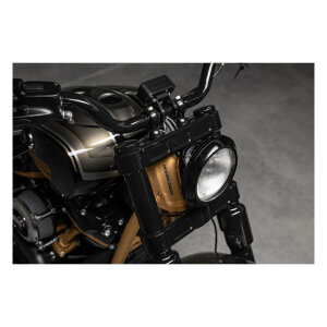 Killer Custom, 49mm Softail wide triple tree set. Black