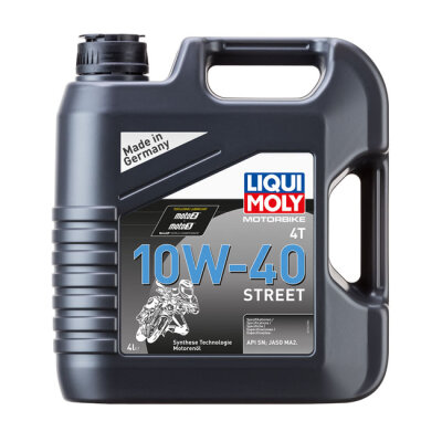 ** Liqui Moly, 4T 10W-40 Street oil. 4 liter