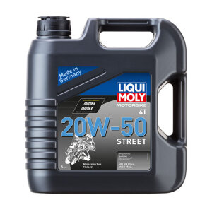 ** Liqui Moly, 4T 20W-50 Street motor oil. 4 liter