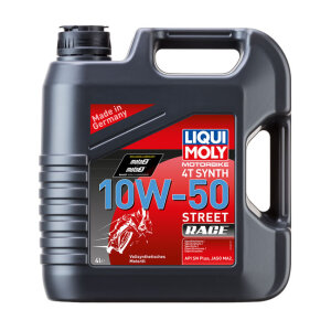 ** Liqui Moly, 4T Synthetic 10W-50 Street Race motor oil 4L