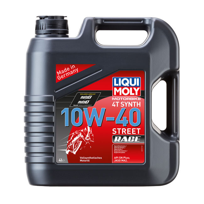 ** Liqui Moly, 4T Synthetic 10W-40 Street Race motor oil 4L