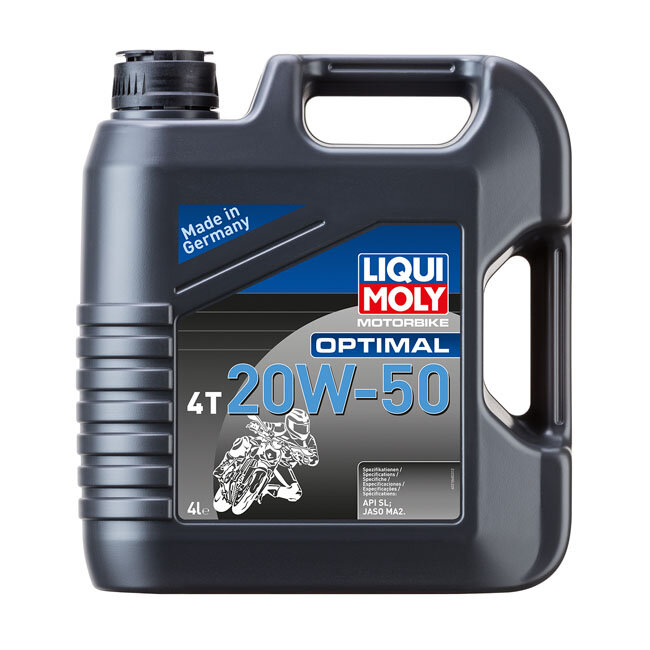 ** Liqui Moly, motorbike 4T 20W-50 Optimal. 4 liter