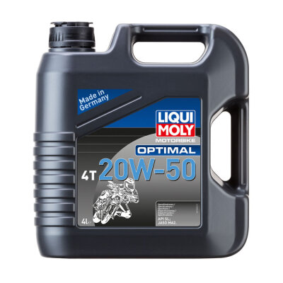 ** Liqui Moly, motorbike 4T 20W-50 Optimal. 4 liter