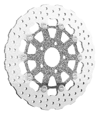 Steve 11.8" Rr Wave Disc Black FLH/T08-U (IT)
