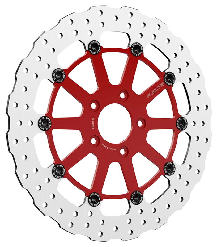 El Diablo 13" Front Wave Disc Red 00-Up (IT)