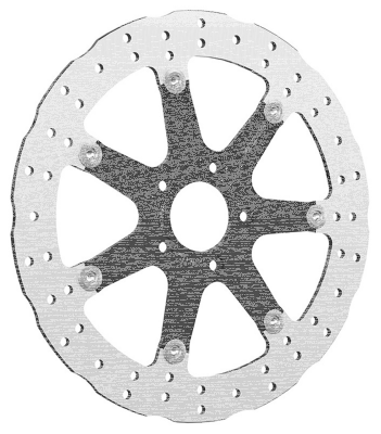 7-Sin 13" Front Wave Disc Black 00-Up (IT)