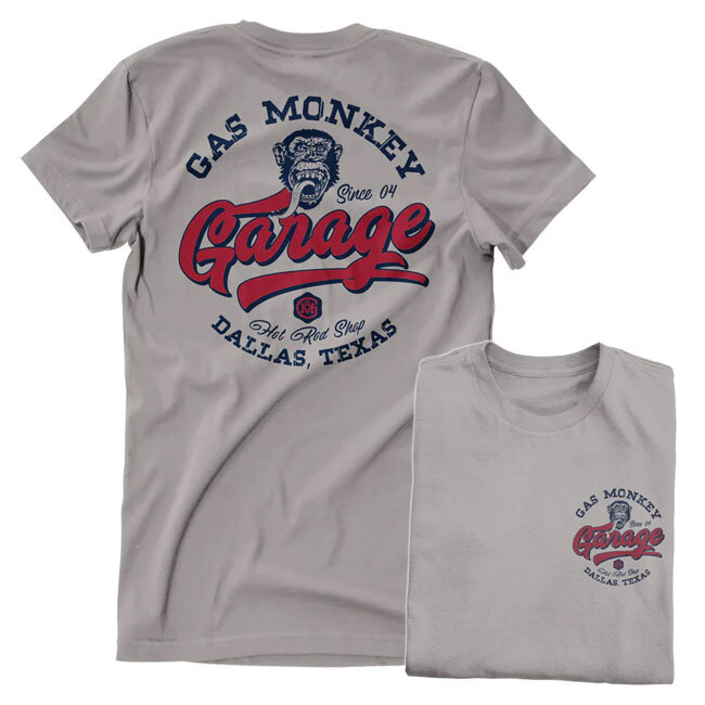GMG Hot Rod Shop Logo t-shirt storm gray Size S