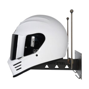 Gray Steel X7 Helmet Gear Wall Mount gun metal
