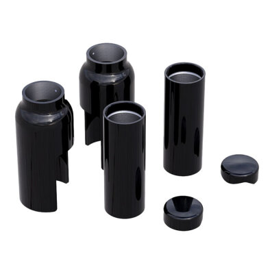 Rick\\\\s Motorcycles, Fork Cover Kit, 6-piece. Black