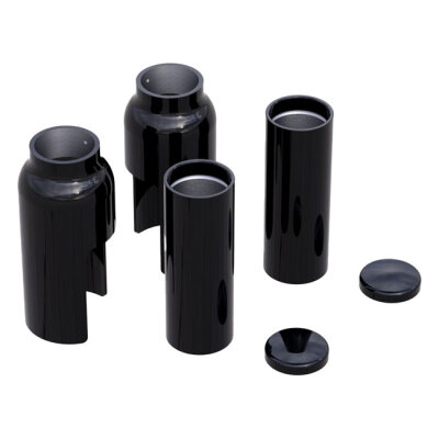 Rick\\\\s Motorcycles, Fork cover kit, 6-piece. Black