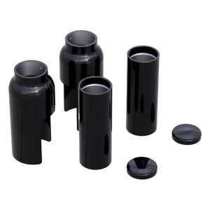 Rick\\\\s Motorcycles, Fork cover kit, 6-piece. Black